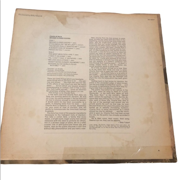 Charlie Rich Behind Closed Doors - Picture 2 of 4